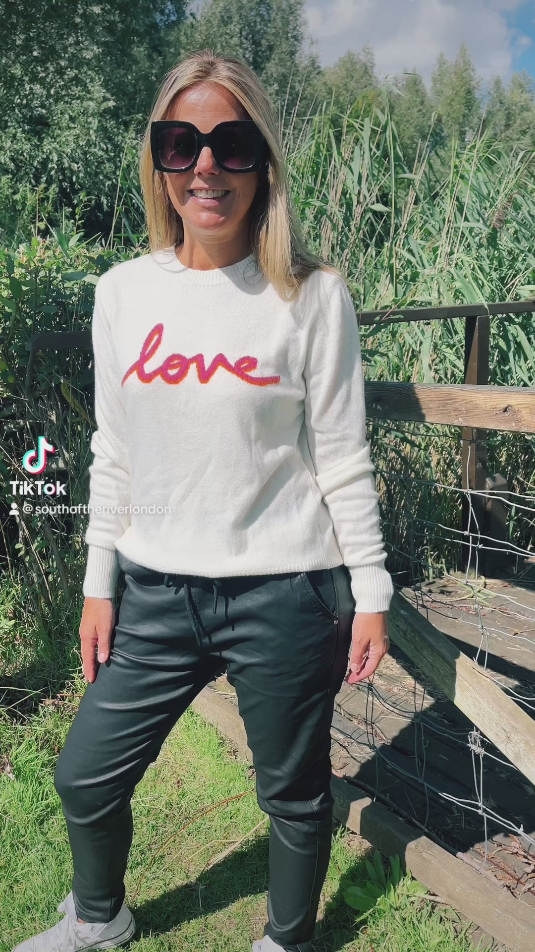 Love Cashmere Blend Jumper | Pink