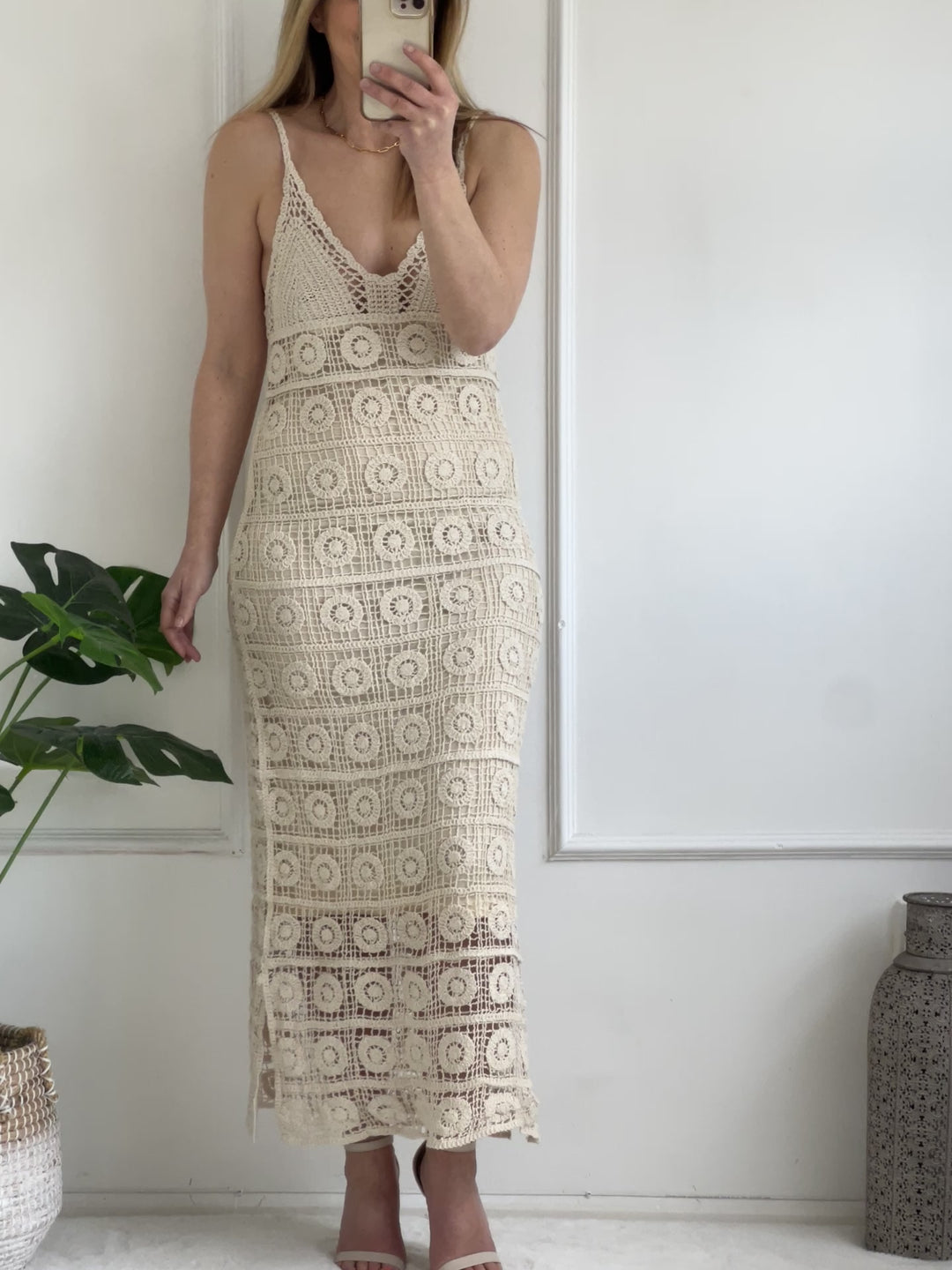 Elba Crochet Dress