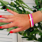 Cooper Enamel Oval Hinged Stainless Steel Bangle | 4mm Width