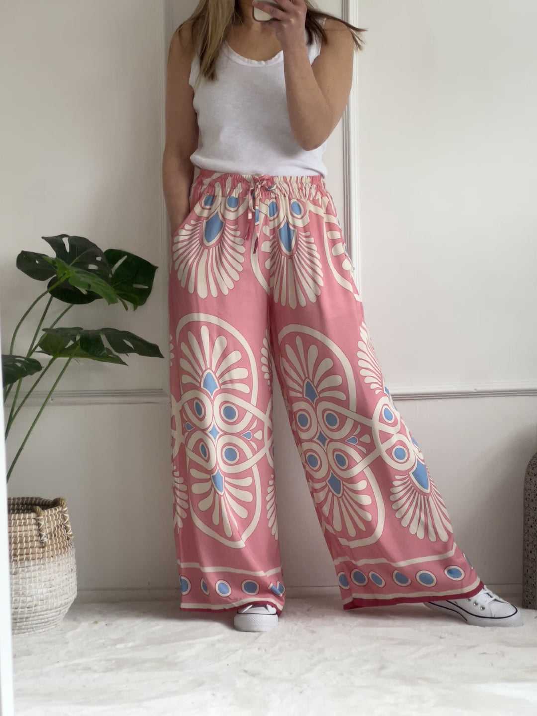 Shona Trousers | Pastel Pink