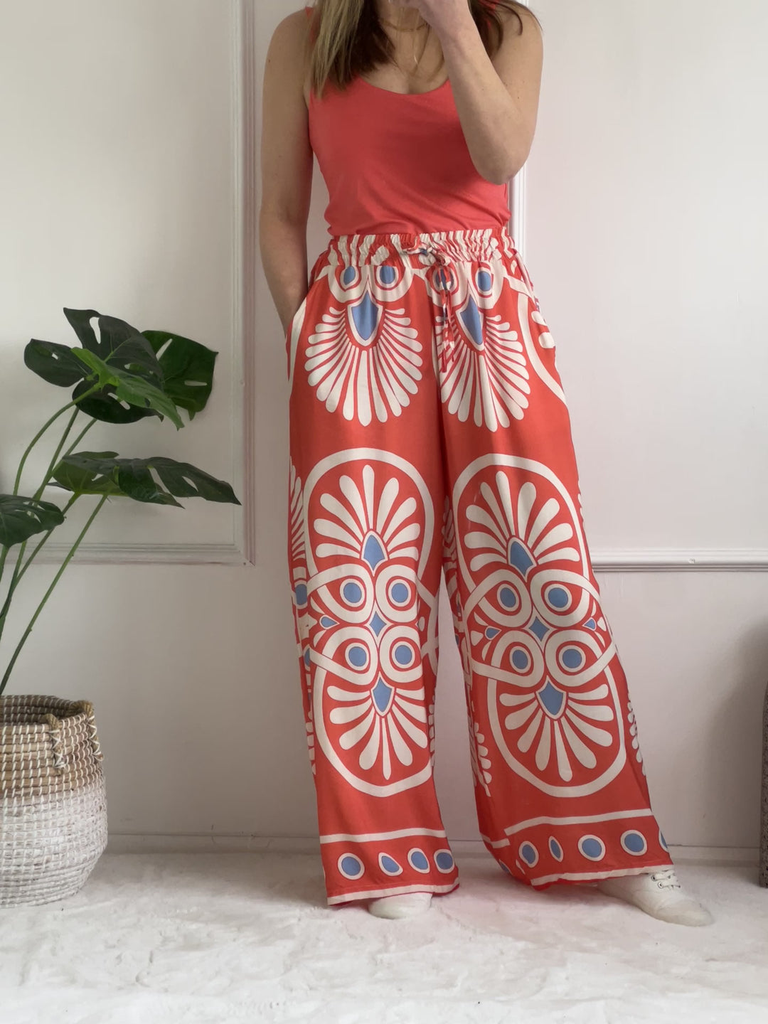 Shona Trousers | Coral