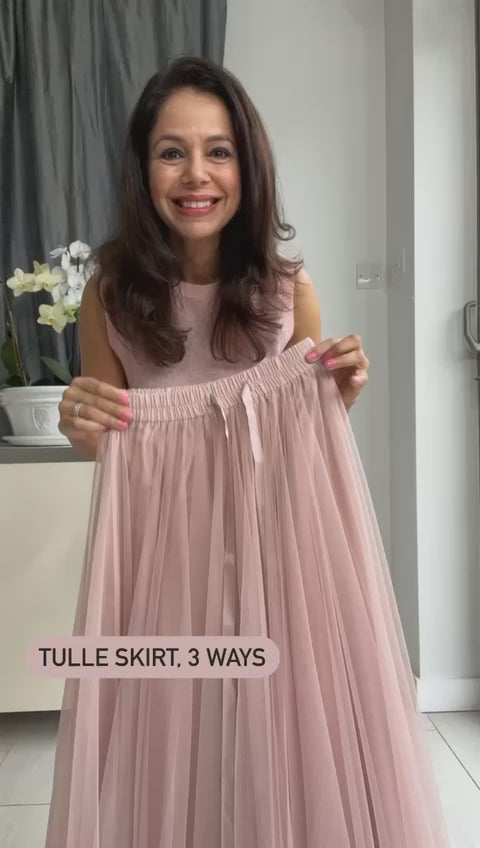 Grace Tulle Skirt | Dusky Rose