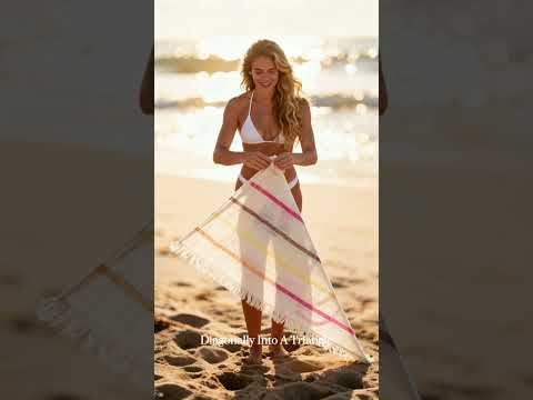 Boho Stripe Scarf (Cream)