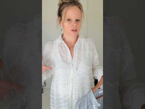 Sue Cotton Bobble Trim Embroidered Blouse