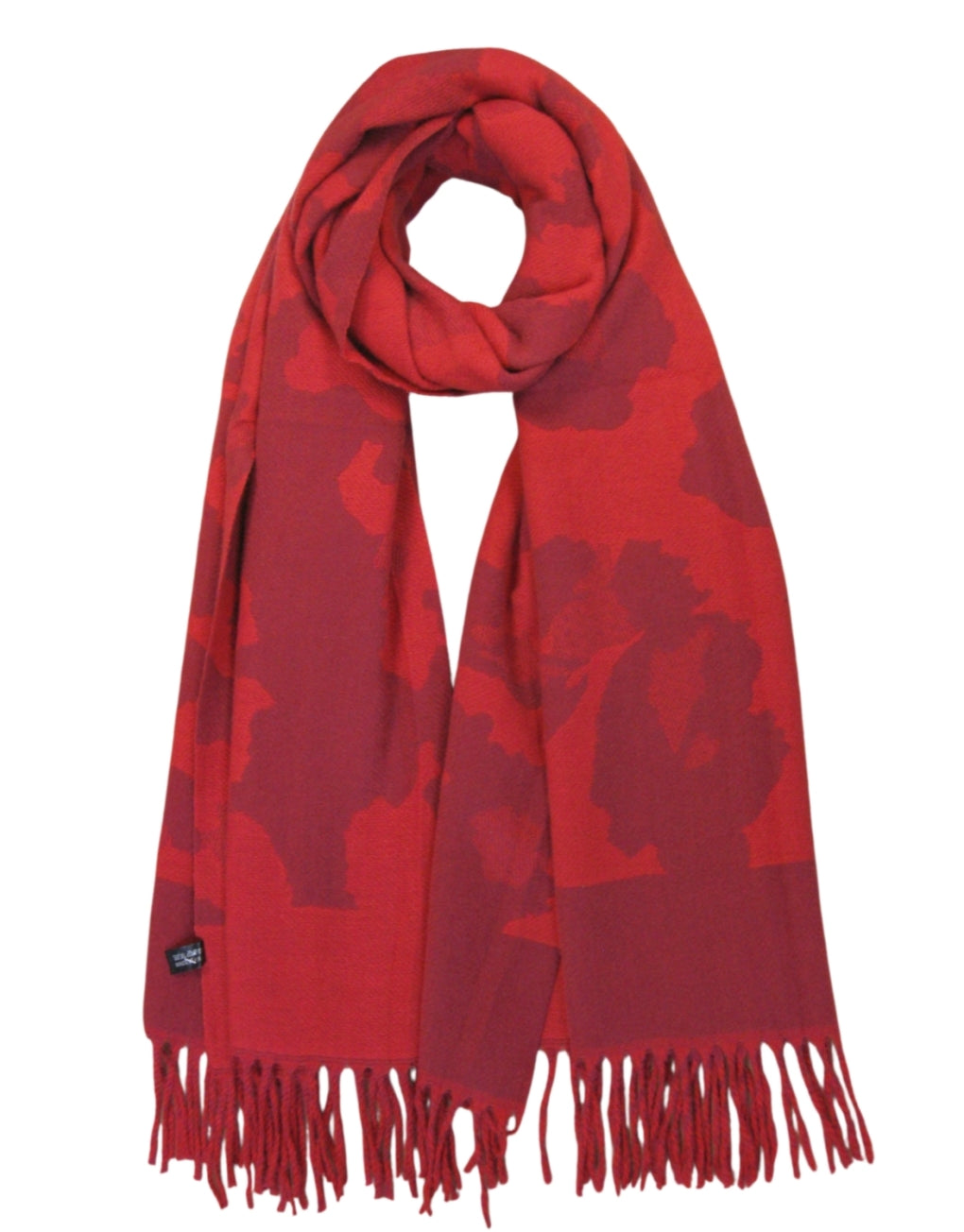 Big Leo Cashmere Blend Scarf (Red)