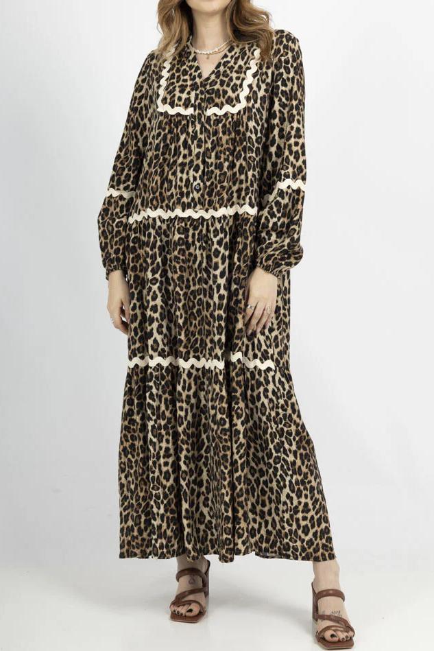 Astrid Leopard Maxi Dress | Classic Leo