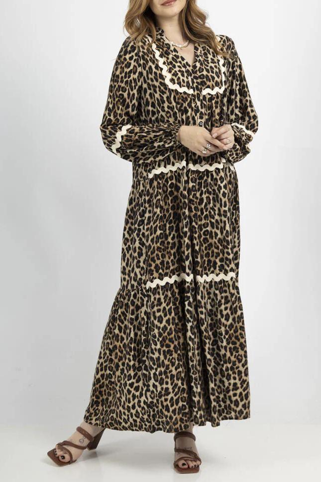 Astrid Leopard Maxi Dress | Classic Leo