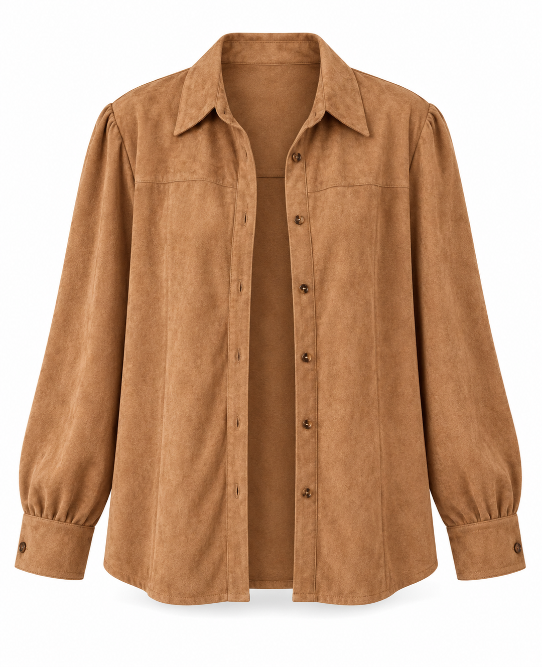 Sanna Tan Suedette Shirt
