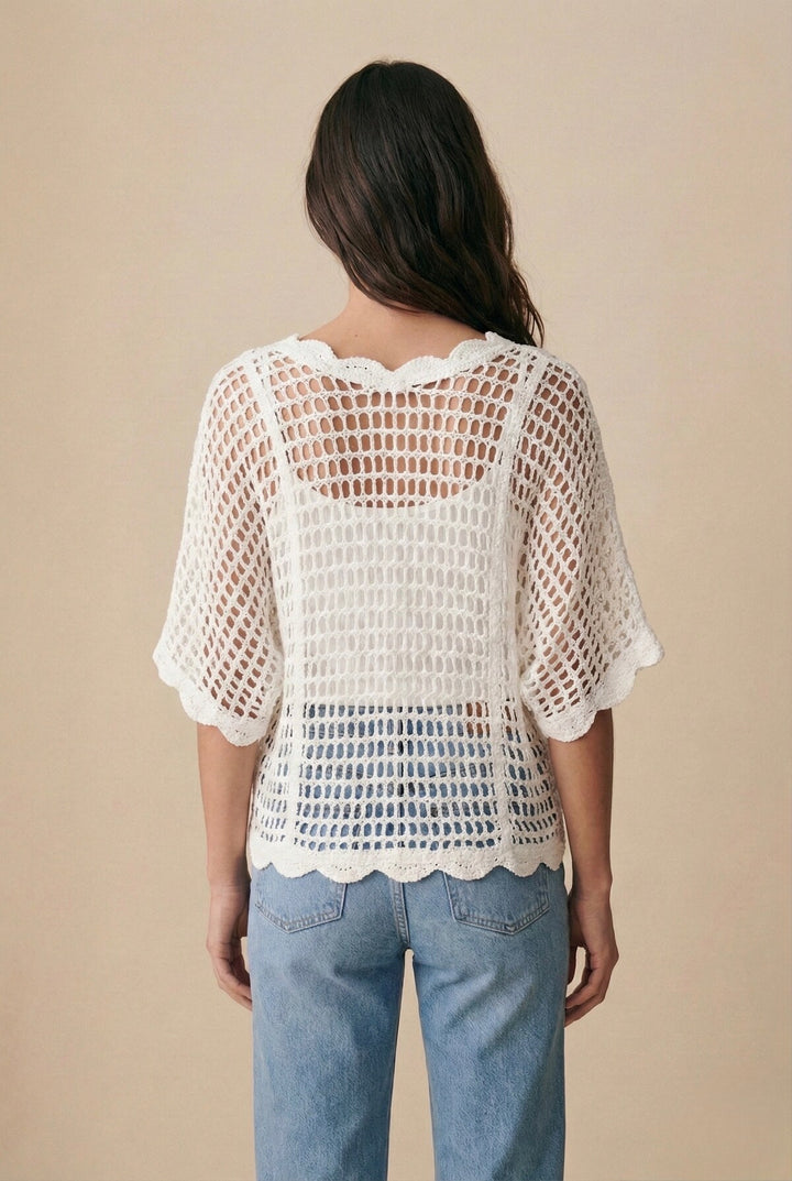 Nancy Cotton Crochet 2 Piece Top
