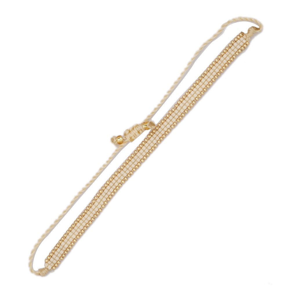 Bon Bon Friendship Bracelet | Cream x Gold