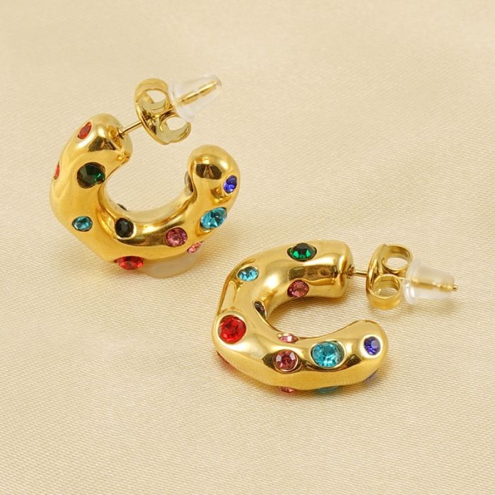 Chunky Huggie Hoops