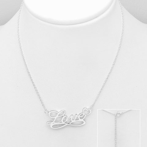 925 Silver Necklace | Love