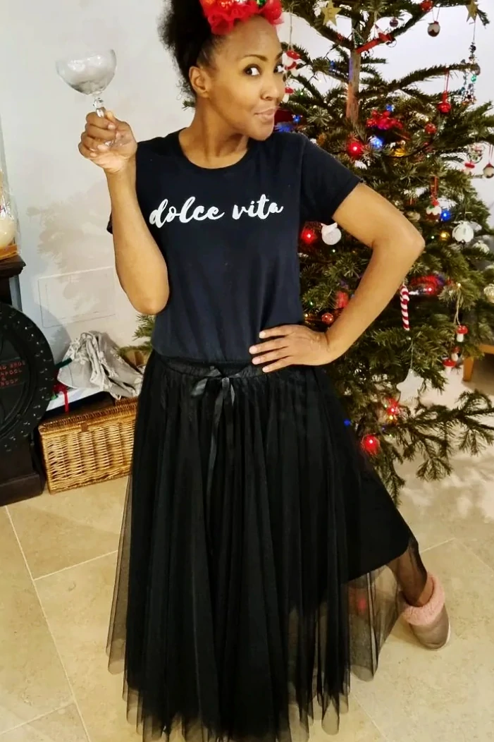 Grace Tulle Skirt | Black.