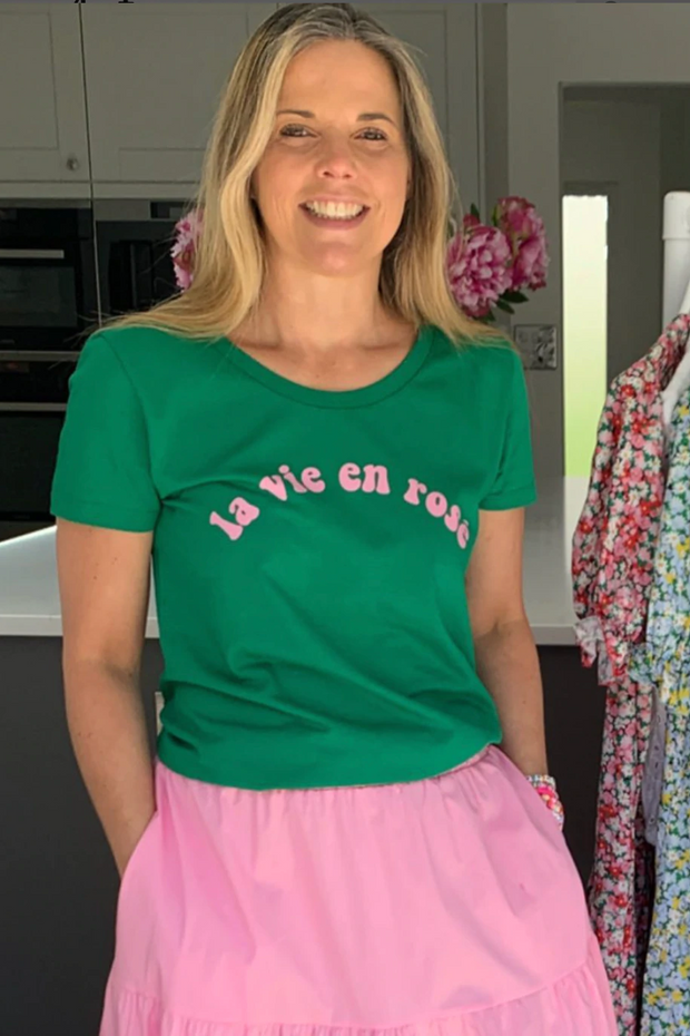 La Vie En Rose Tee | Green.