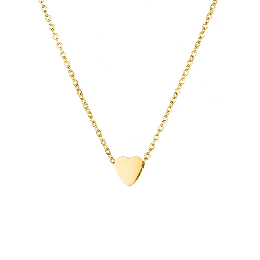 Mini Heart Necklace | Gold