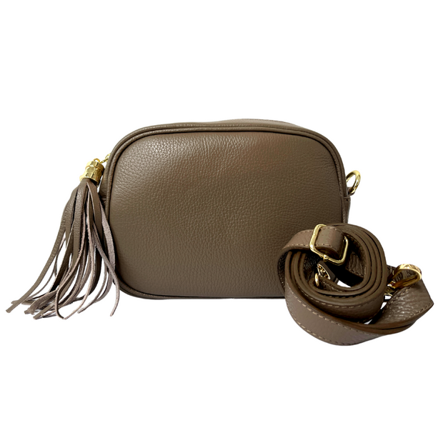 Camera Crossbody Bag | Mocha Leather