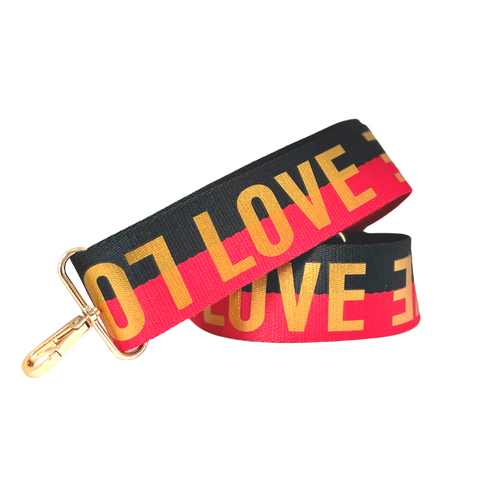 LOVE Bag Strap | Red x Black
