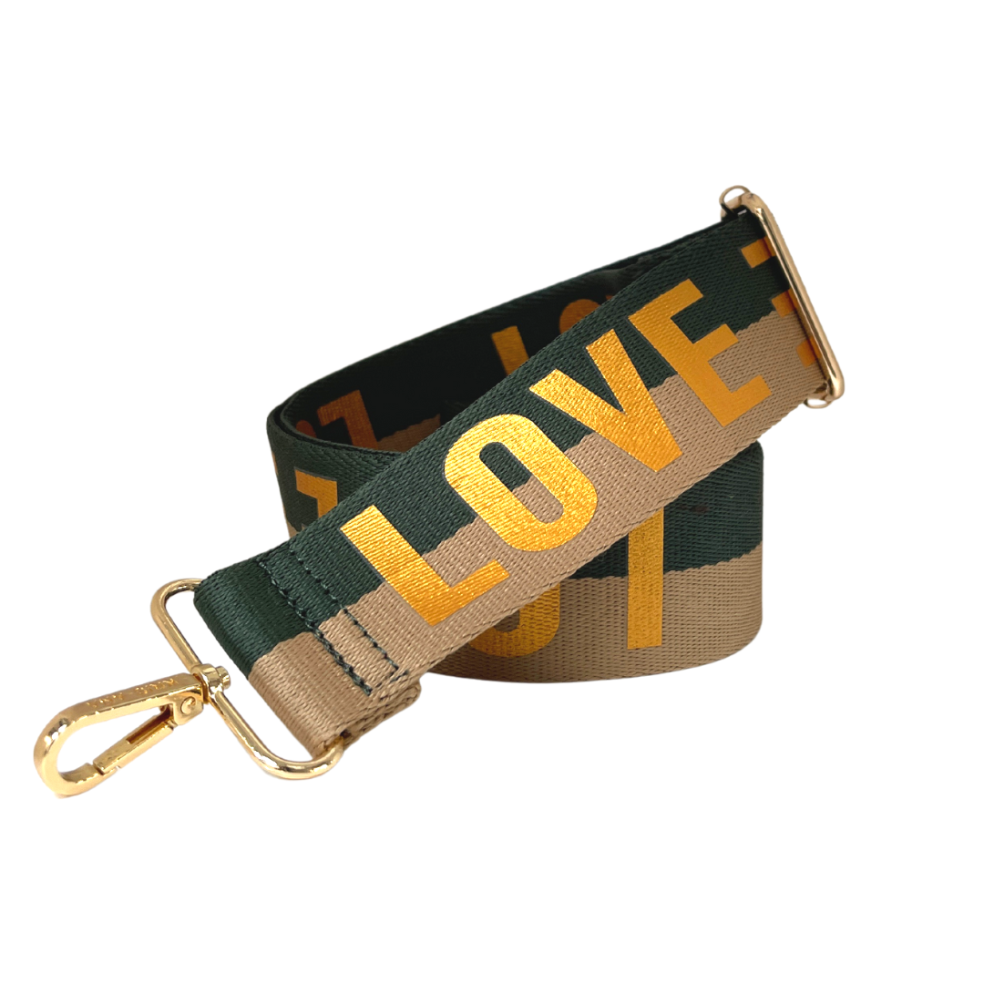 LOVE Bag Strap | Khaki x Cream