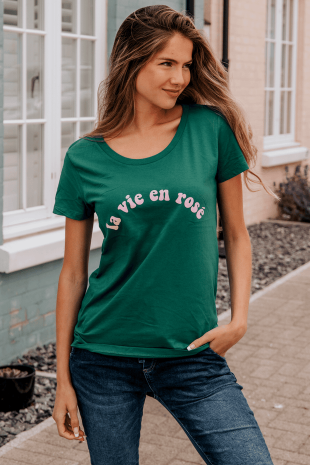 La Vie En Rose Tee | Green.