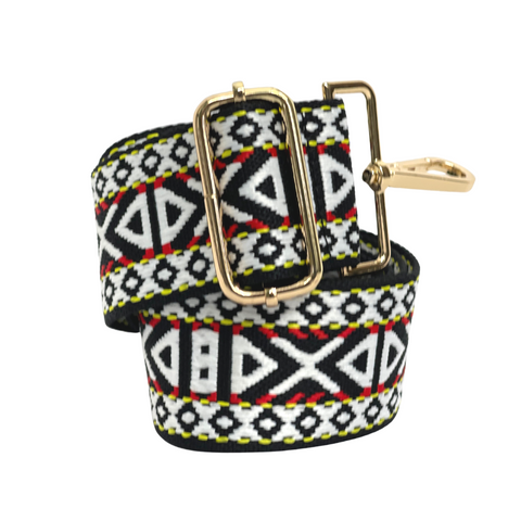 Aztec Bag Strap | Black