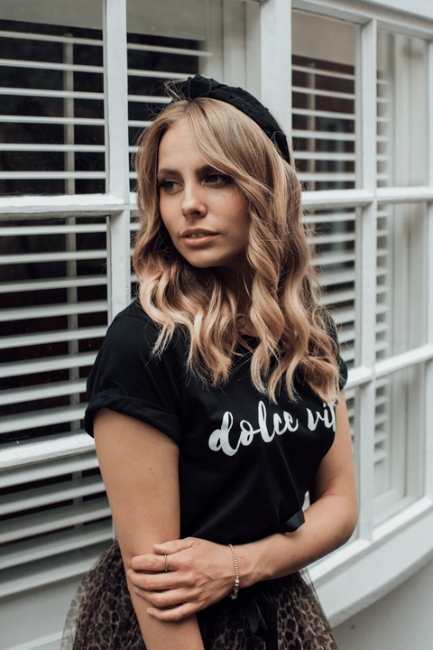 Dolce Vita Tee | Black x White - south of the river london