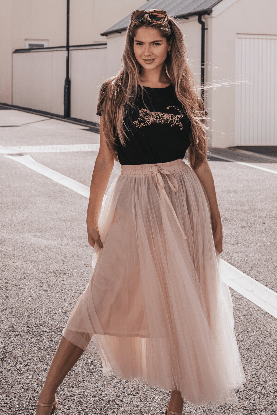 Grace tulle online maxi skirt