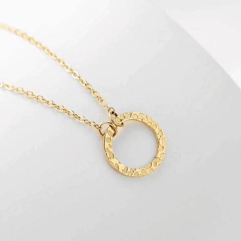 Circle Necklace | Gold