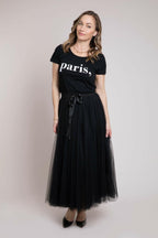 Grace Tulle Skirt | Black.
