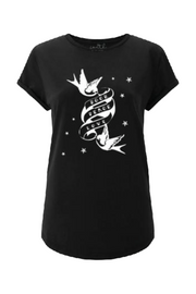 ROCK PEACE LOVE T Shirt | Black