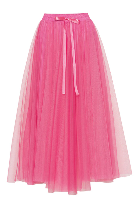 Grace Tulle Skirt | Hot Pink