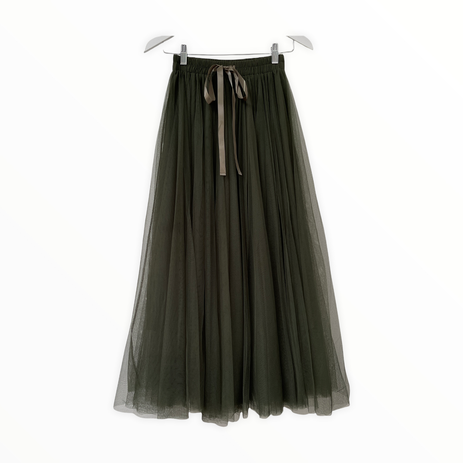 Grace tulle maxi skirt caramel online