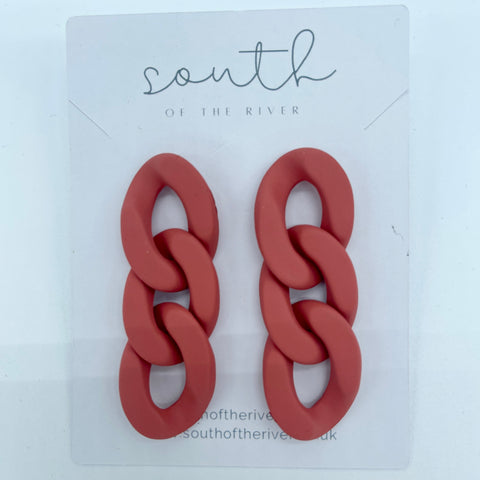 Chunky Links Earrings | Colours To Choose!