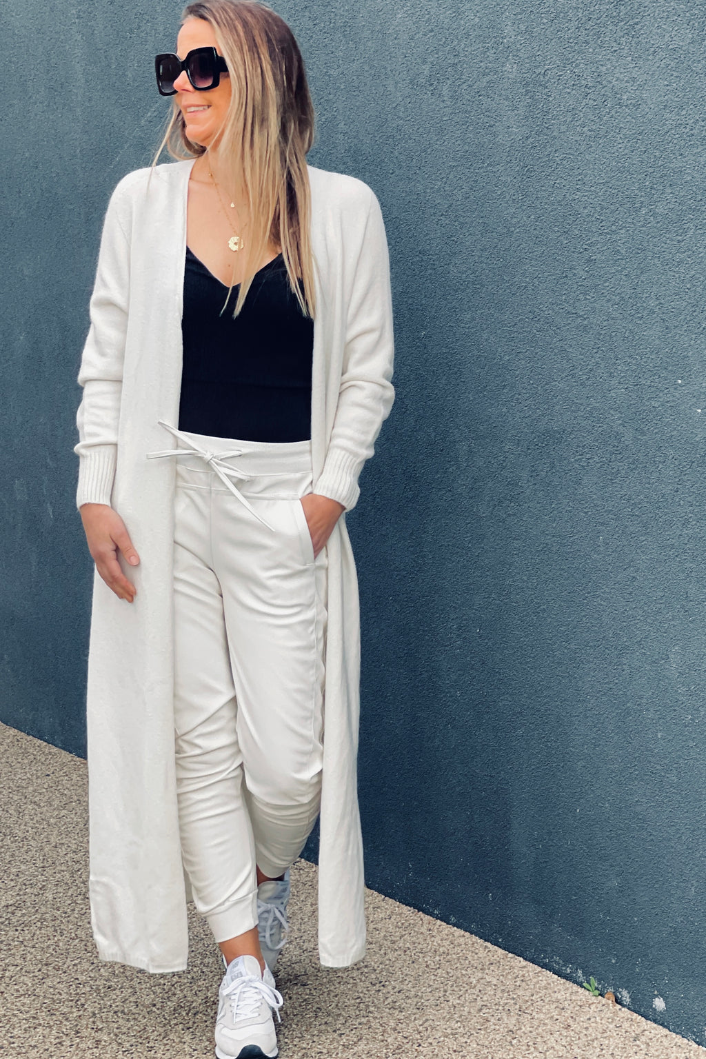 Clover Fine Knit Maxi Cardi Cardigan