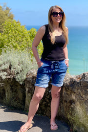 Naya Denim Shorts | Dark Wash