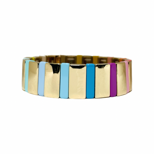 Boho Tile Bracelet | Chunky Pastels