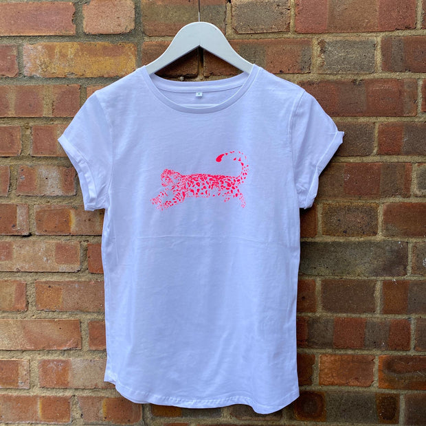 Lounge Cat | White x Neon Pink - south of the river london