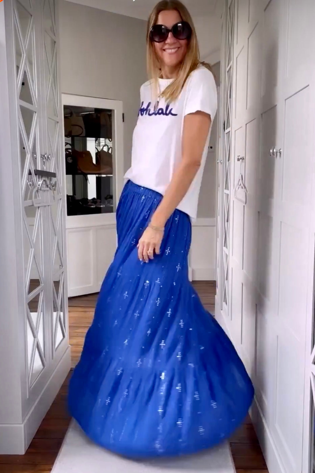 Analise Maxi Skirt | Blue