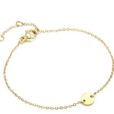 Dainty Circle Bracelet | Gold