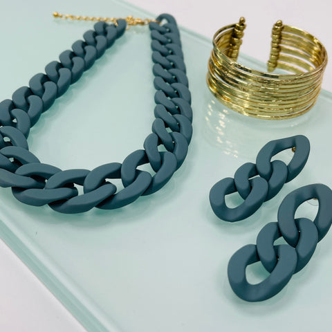 Chunky Links Earrings | Colours To Choose!