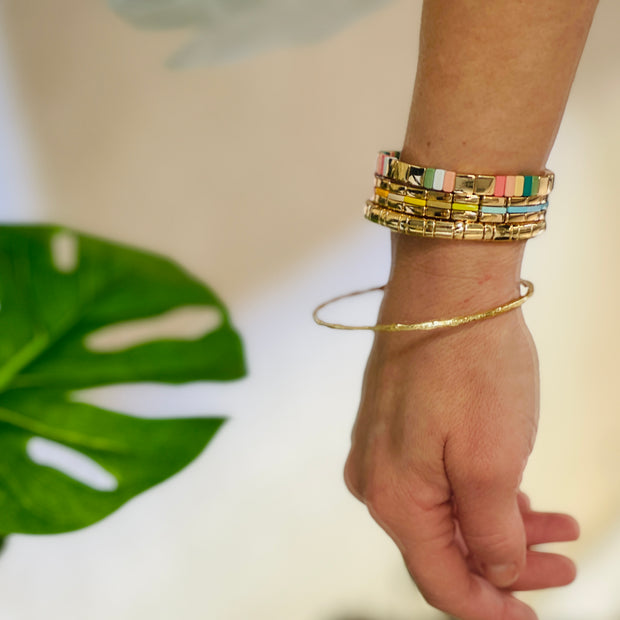 Bamboo Bangle | Gold