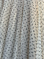 Polka Dot Maxi Tulle Skirt | Creme.