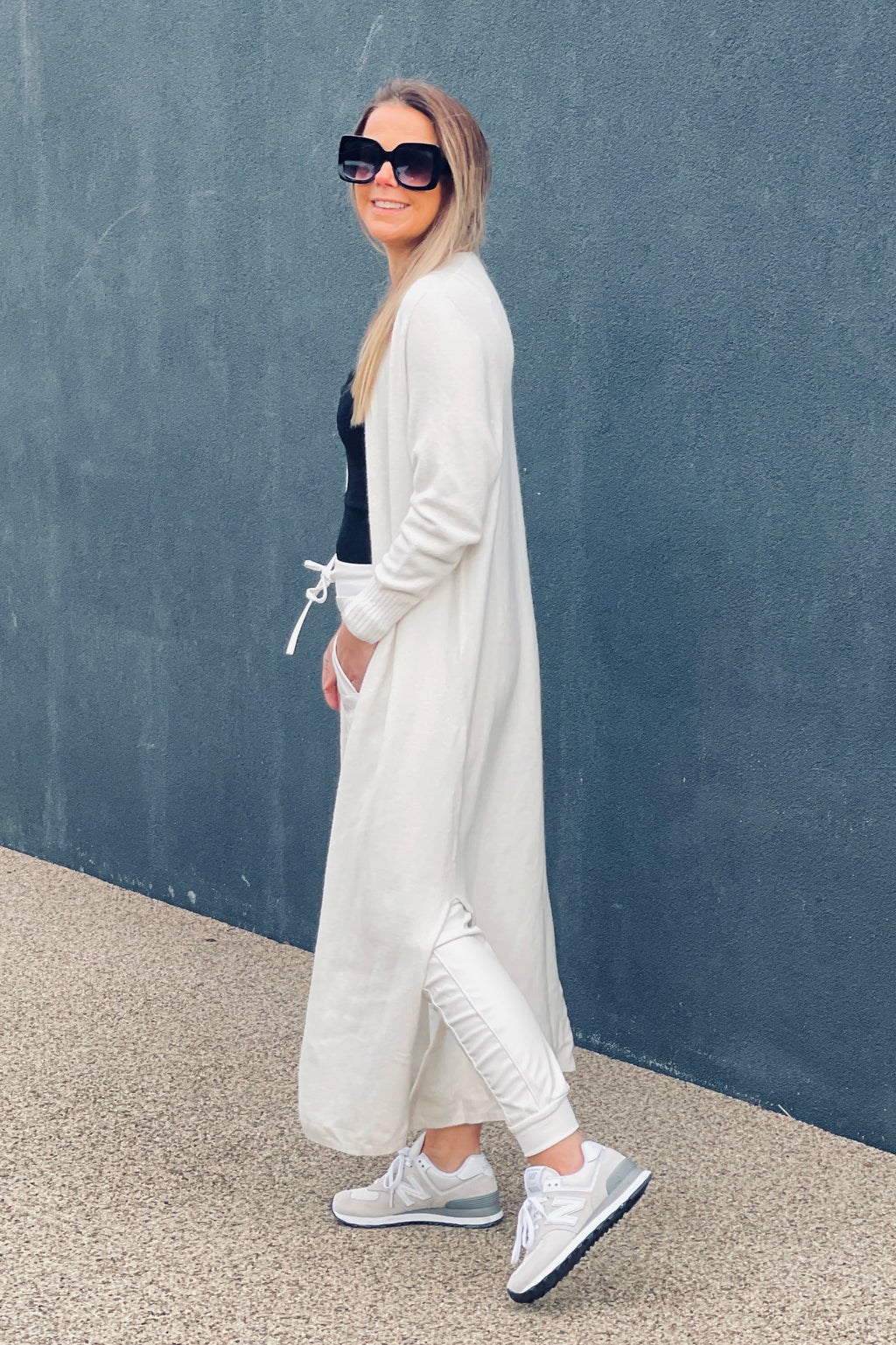 Clover Fine Knit Maxi Cardi Cardigan