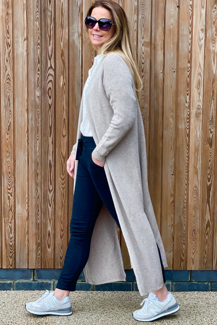 Clover Fine Knit Maxi Cardi | Mocha