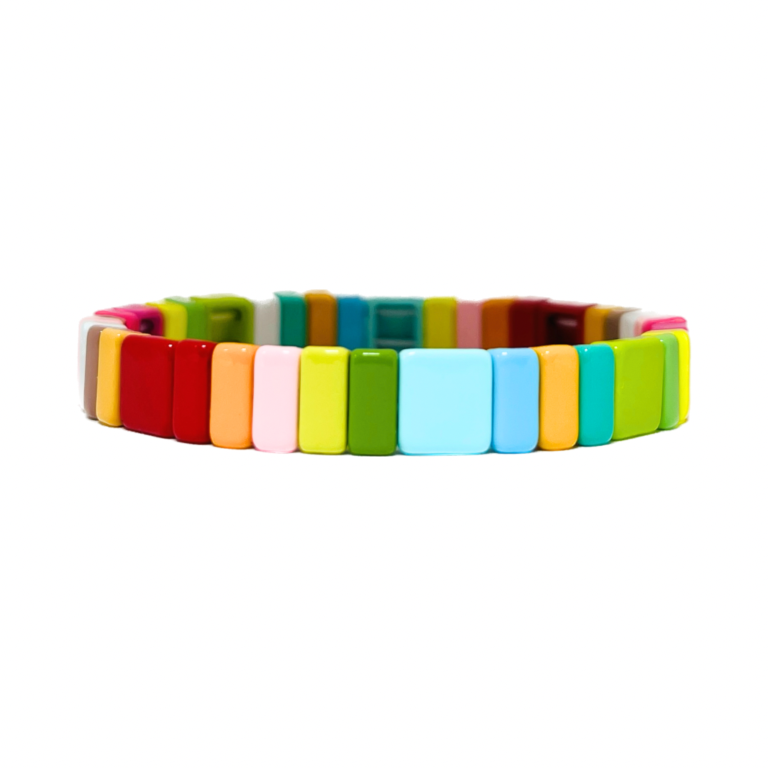 Boho Tile Bracelet | Neons