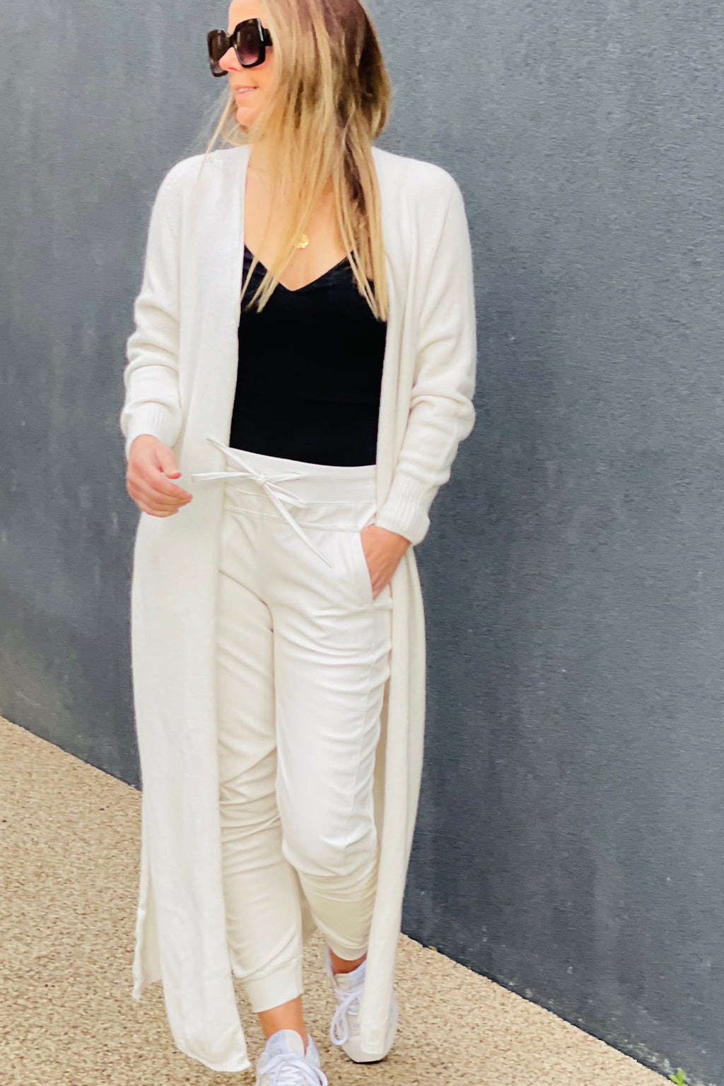 Clover Fine Knit Maxi Cardi Cardigan