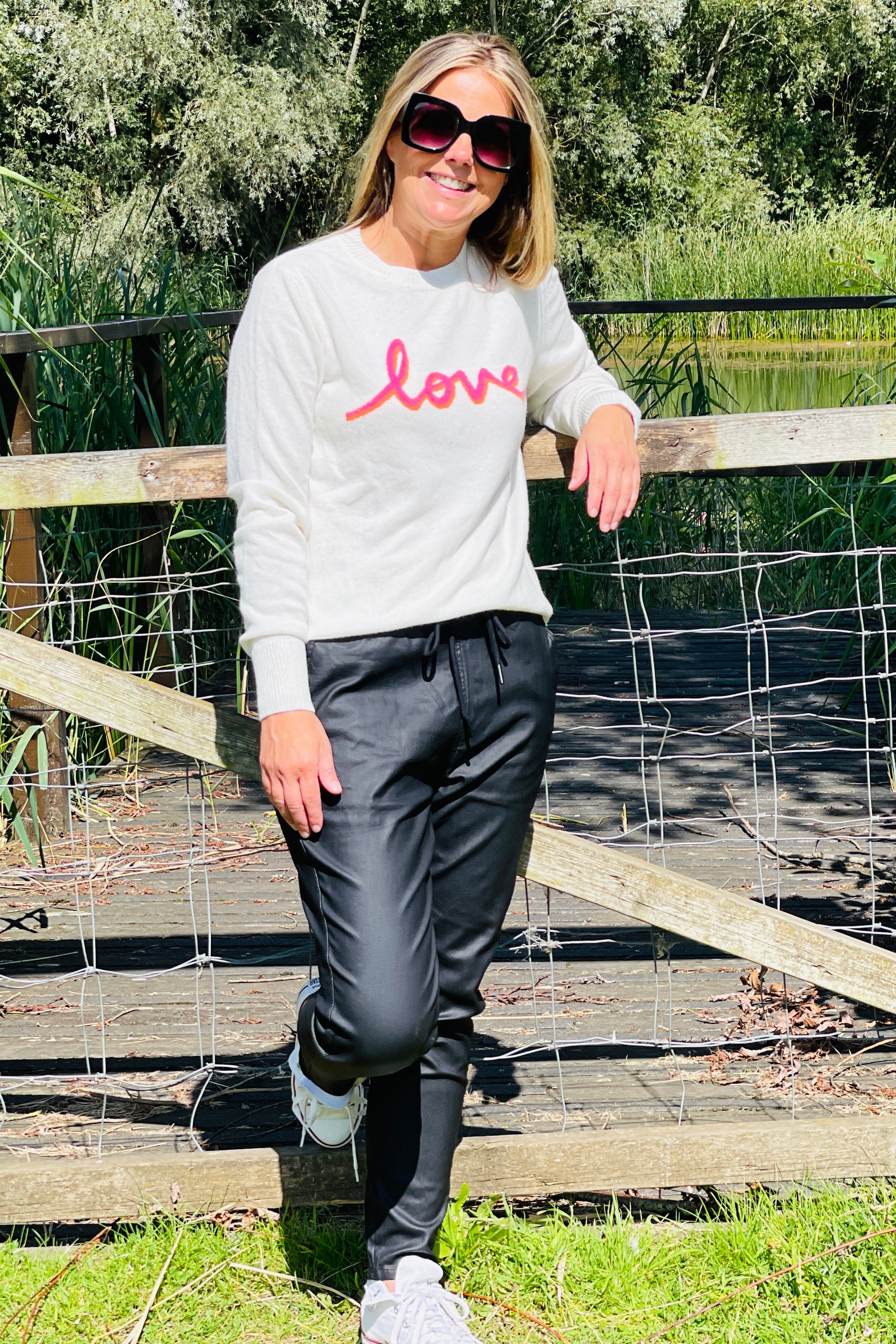Love Cashmere Blend Jumper | Pink