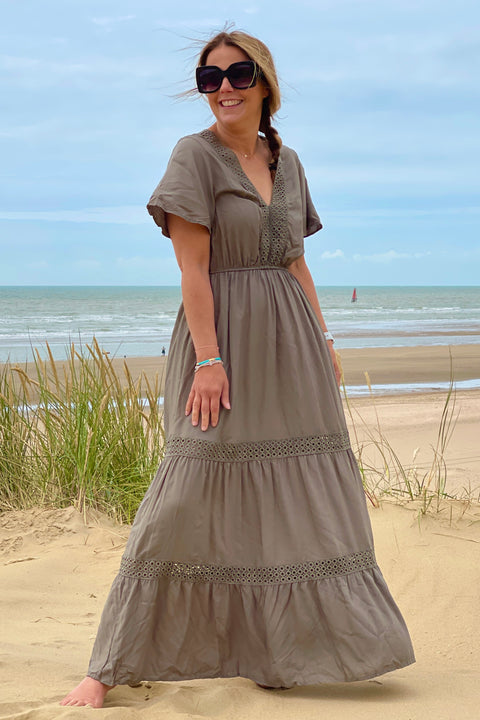Lilana Dress | Khaki