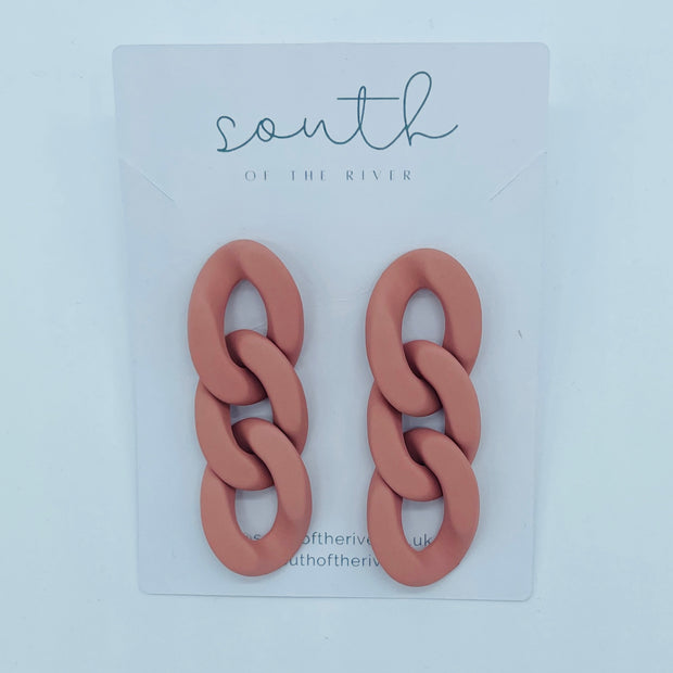Chunky Links Earrings | Colours To Choose!