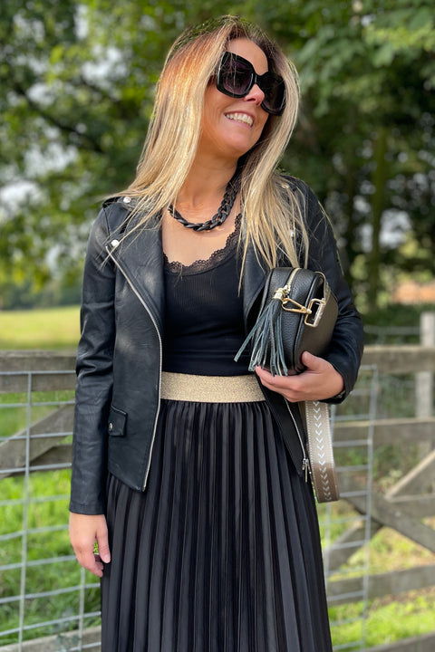 Isley Pleather Biker Jacket