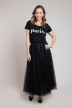 Grace Tulle Skirt | Black.